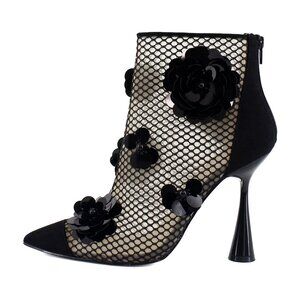 Betsey Johnson Women's Navey Embellished Dress Booties Size 6 - H100